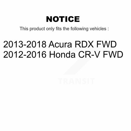 Kugel Rear Wheel Bearing And Hub Assembly Pair For Honda CR-V Acura RDX FWD K70-101374
